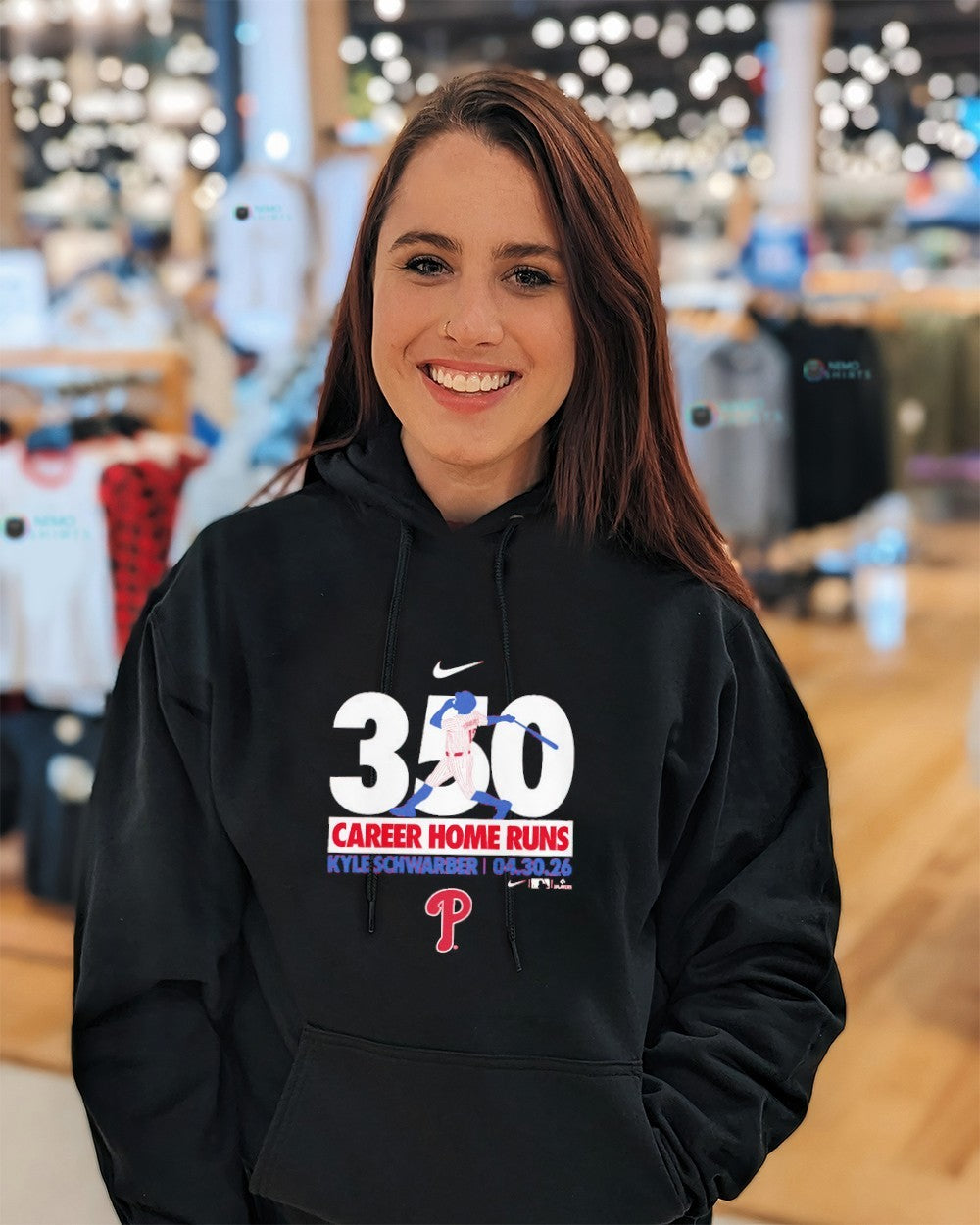 Kyle Schwarber Philadelphia Phillies 350 career home runs shirt