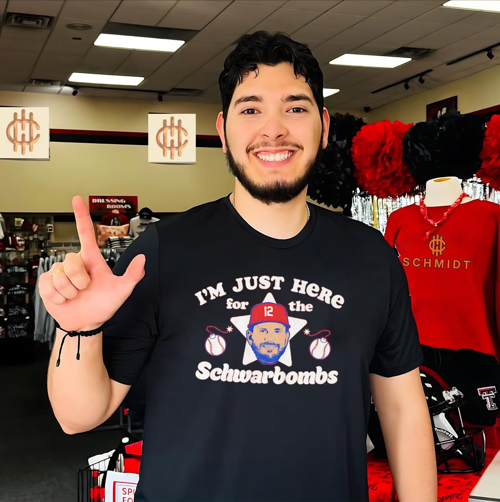 Kyle Schwarber Philadelphia Phillies I’m Just Here for the Schwarbombs shirt