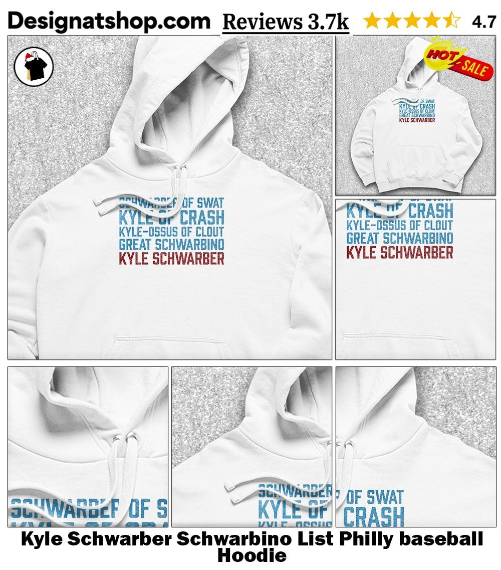 Kyle Schwarber Schwarbino List Philly baseball shirt