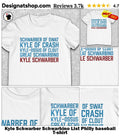 Kyle Schwarber Schwarbino List Philly baseball shirt