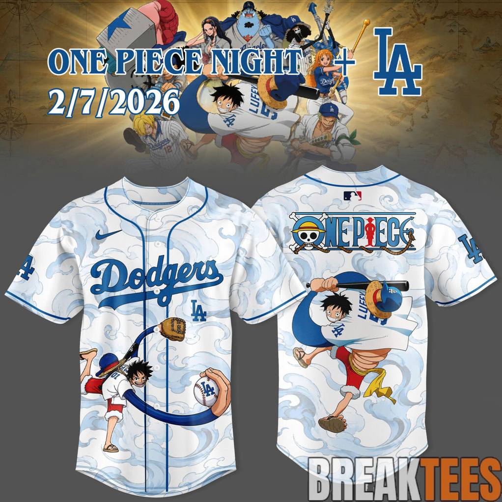 LA Dodgers x One Piece Night 2026 Special Baseball Jersey