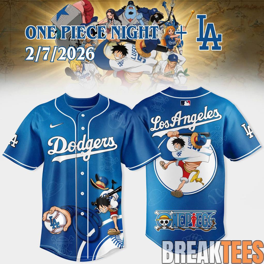 LA Dodgers x One Piece Night 2026 Special Baseball Jersey