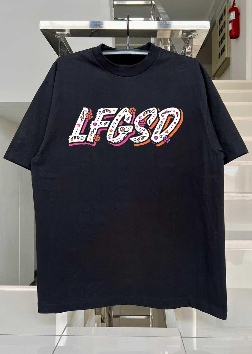 LF GSD Let’s Go San Diego Decorative Floral Style T-Shirt