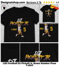 LSU Football DJ Pickett Jr. Name Number Pose shirt