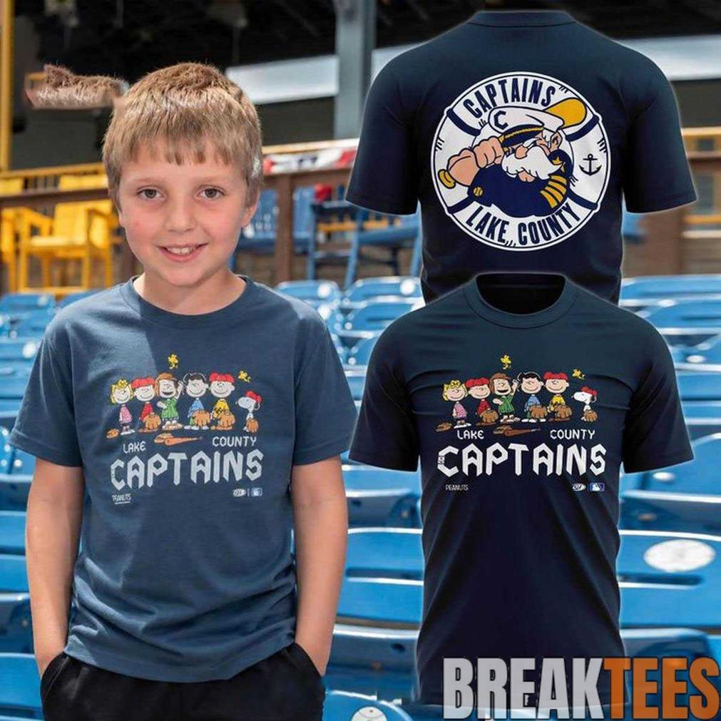 Lake County Captains 2026 Peanuts Game Day Celebration Shirt