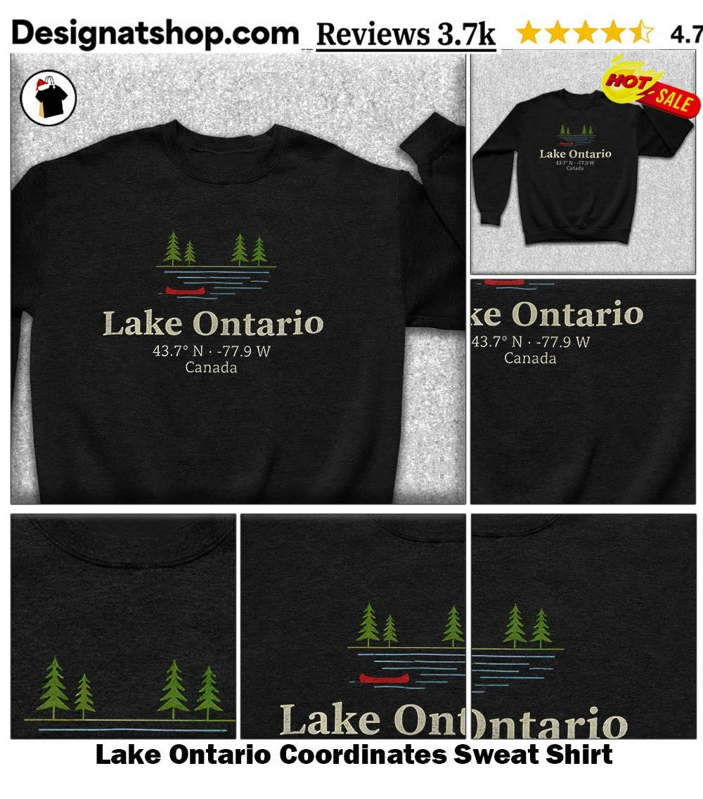 Lake Ontario Coordinates shirt