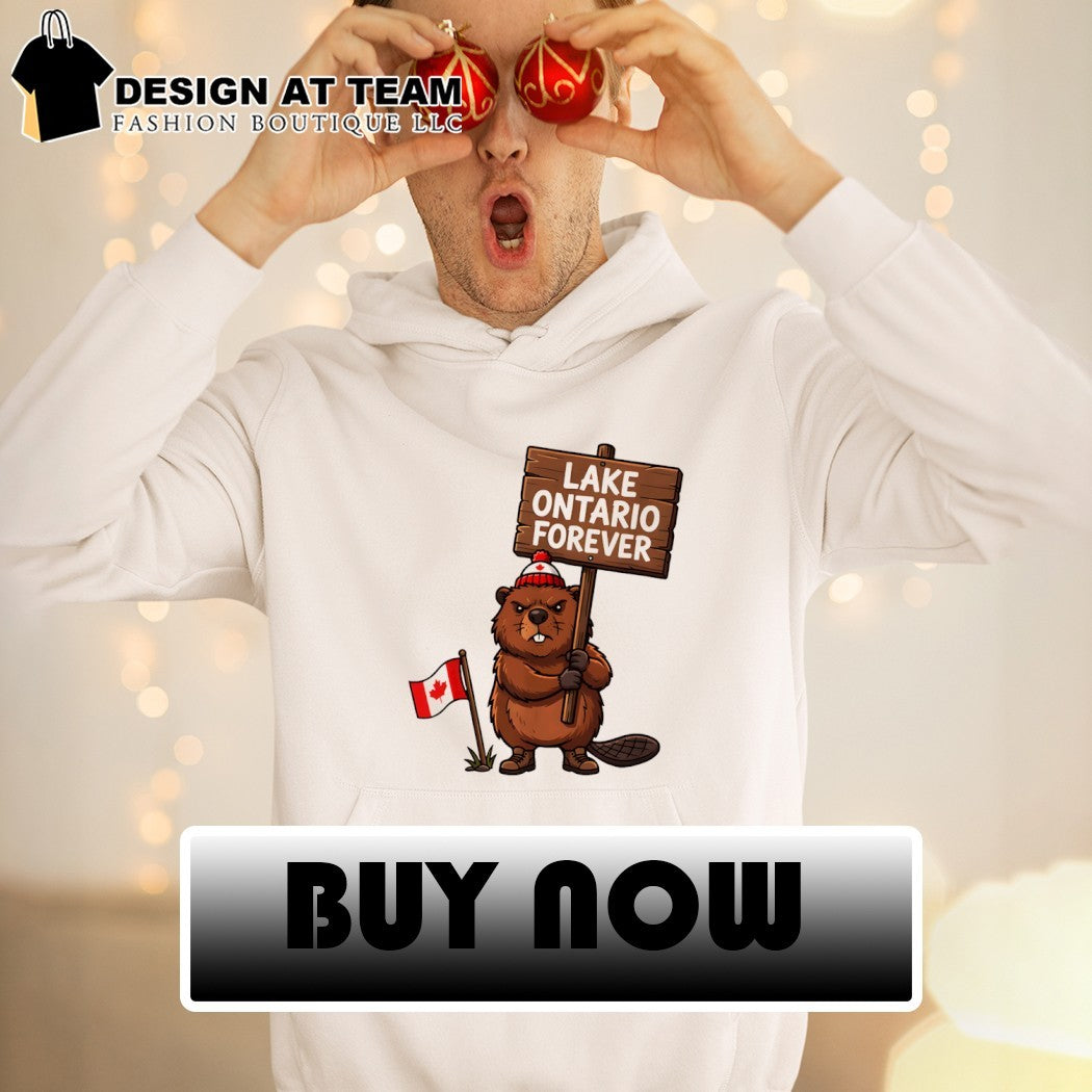 Lake Ontario Forever Beaver with Canadian Flag shirt