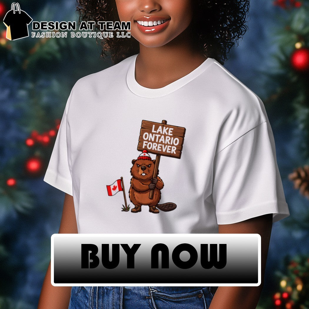 Lake Ontario Forever Beaver with Canadian Flag shirt