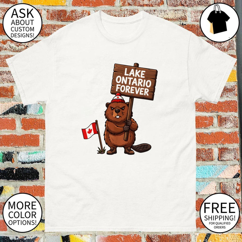 Lake Ontario Forever Beaver with Canadian Flag shirt