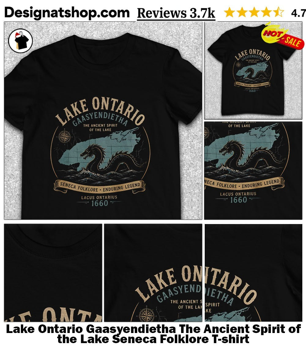 Lake Ontario Gaasyendietha The Ancient Spirit of the Lake Seneca Folklore shirt