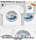 Lake Ontario Great Lakes Lake Ontario Resist Club shirt