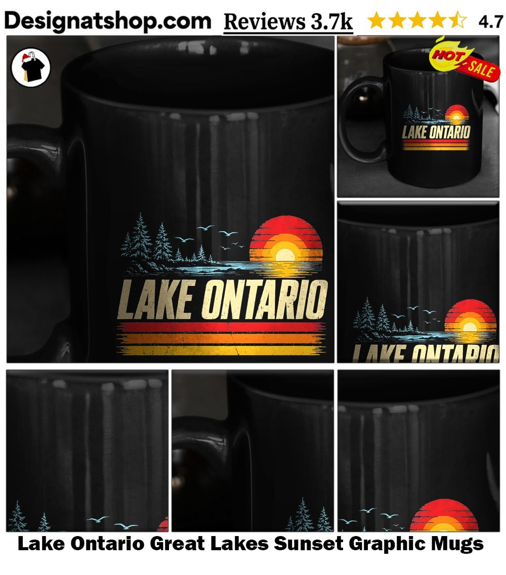 Lake Ontario Great Lakes Sunset Graphic shirt