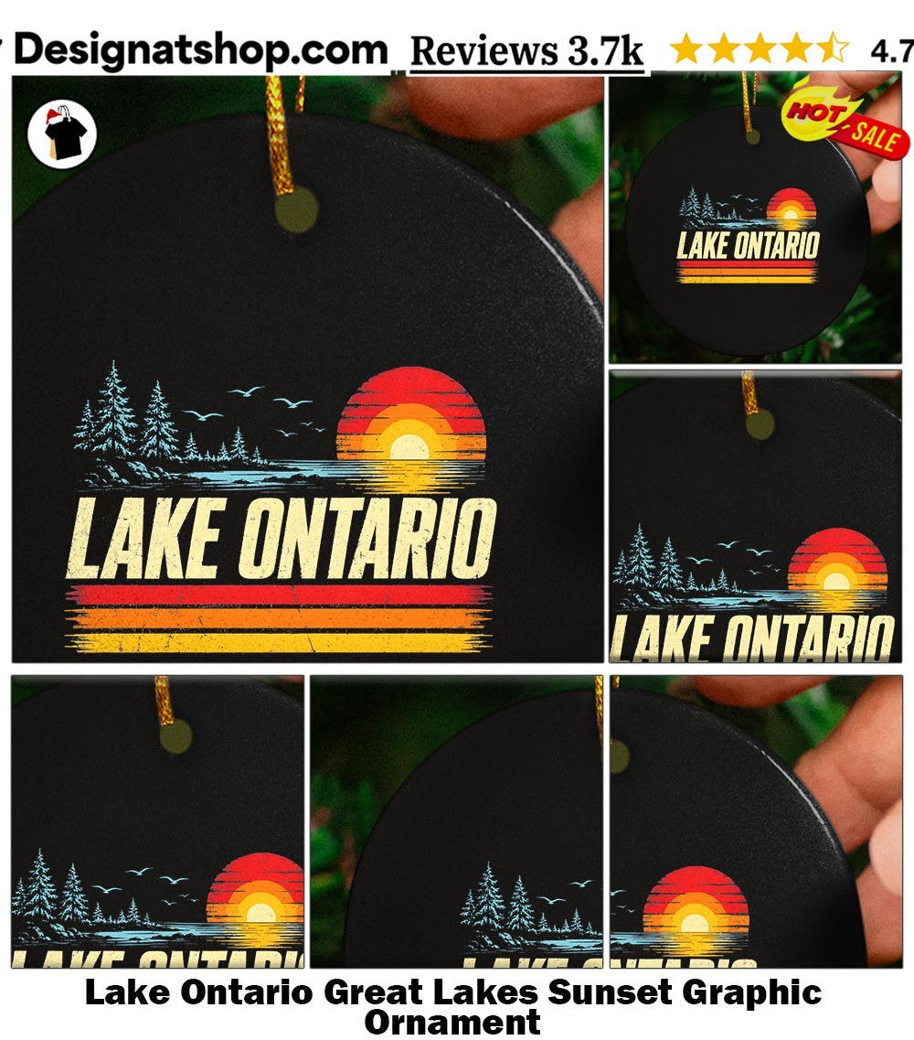 Lake Ontario Great Lakes Sunset Graphic shirt