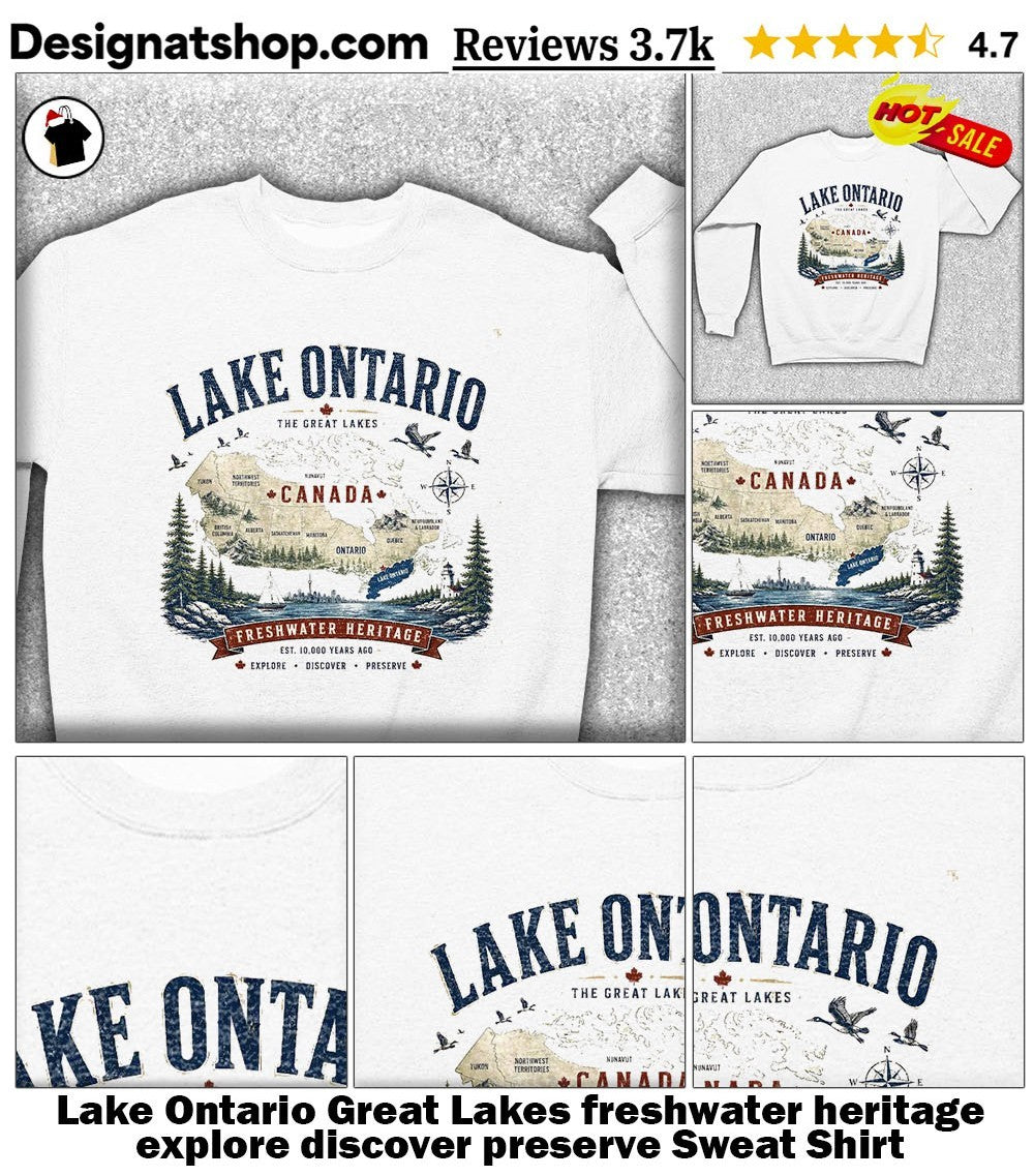 Lake Ontario Great Lakes freshwater heritage explore discover preserve shirt