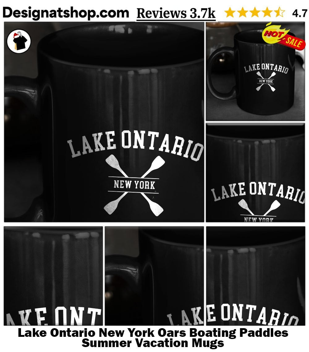 Lake Ontario New York Oars Boating Paddles Summer Vacation shirt