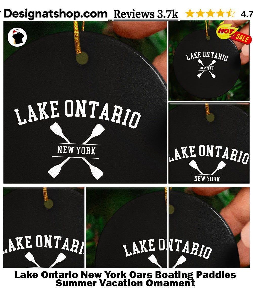 Lake Ontario New York Oars Boating Paddles Summer Vacation shirt