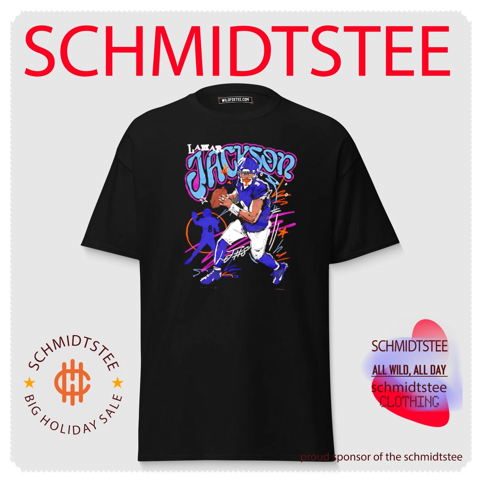 Lamar Jackson Baltimore Ravens Scribble Art shirt