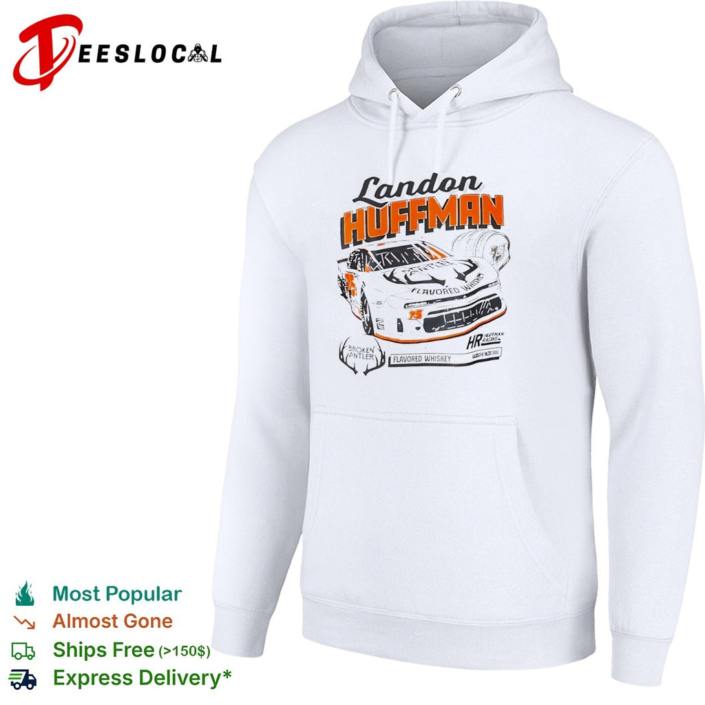 Landon Huffman Broken Antler Flavored Whiskey 75 Huffman Racing shirt