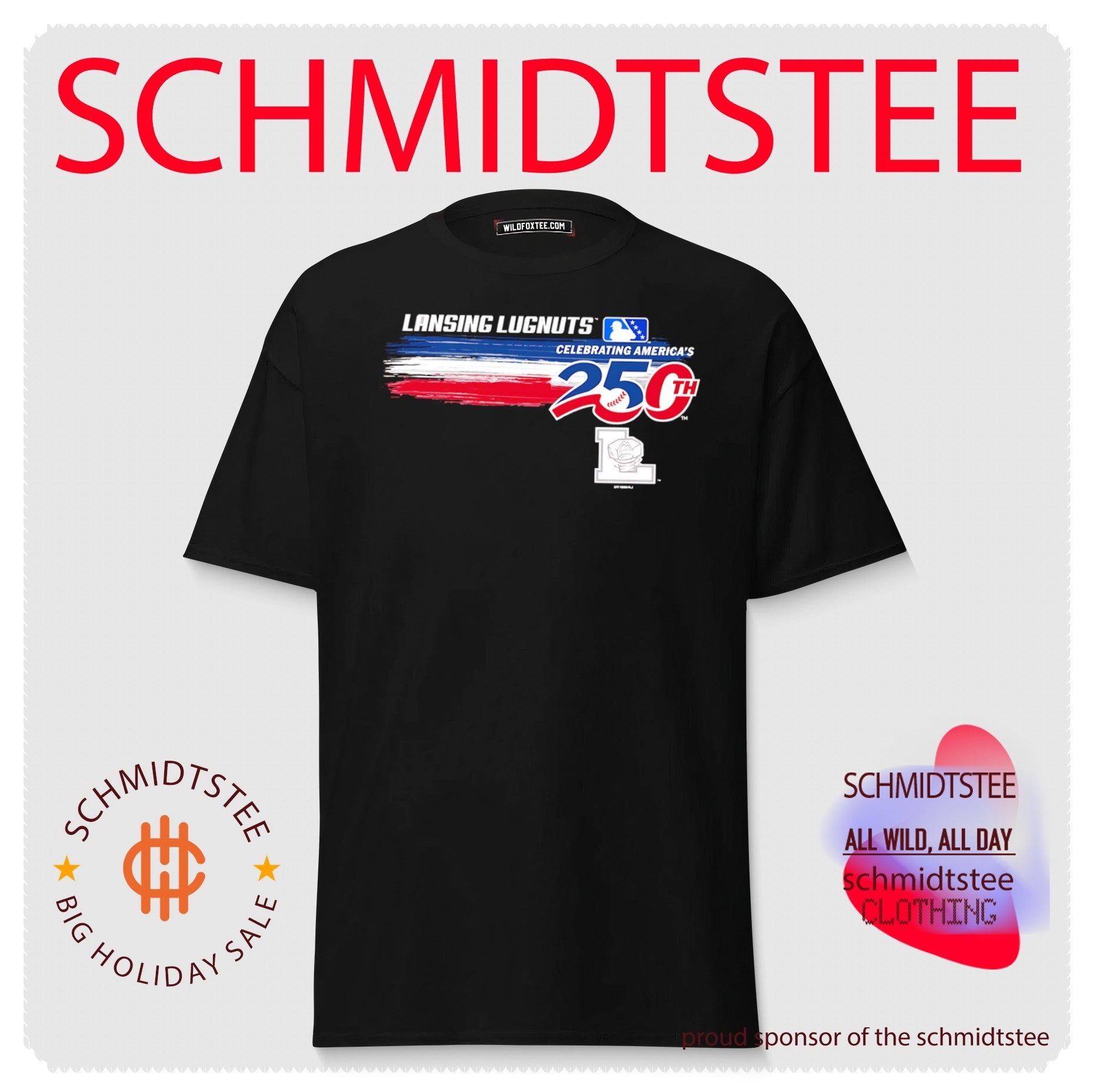 Lansing Lugnuts America 250 Celebrating America’s 250th shirt