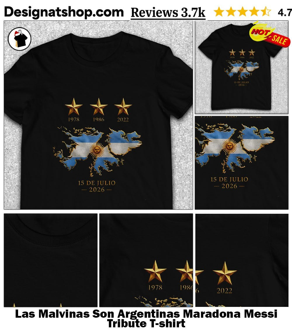 Las Malvinas Son Argentinas Maradona Messi Tribute shirt