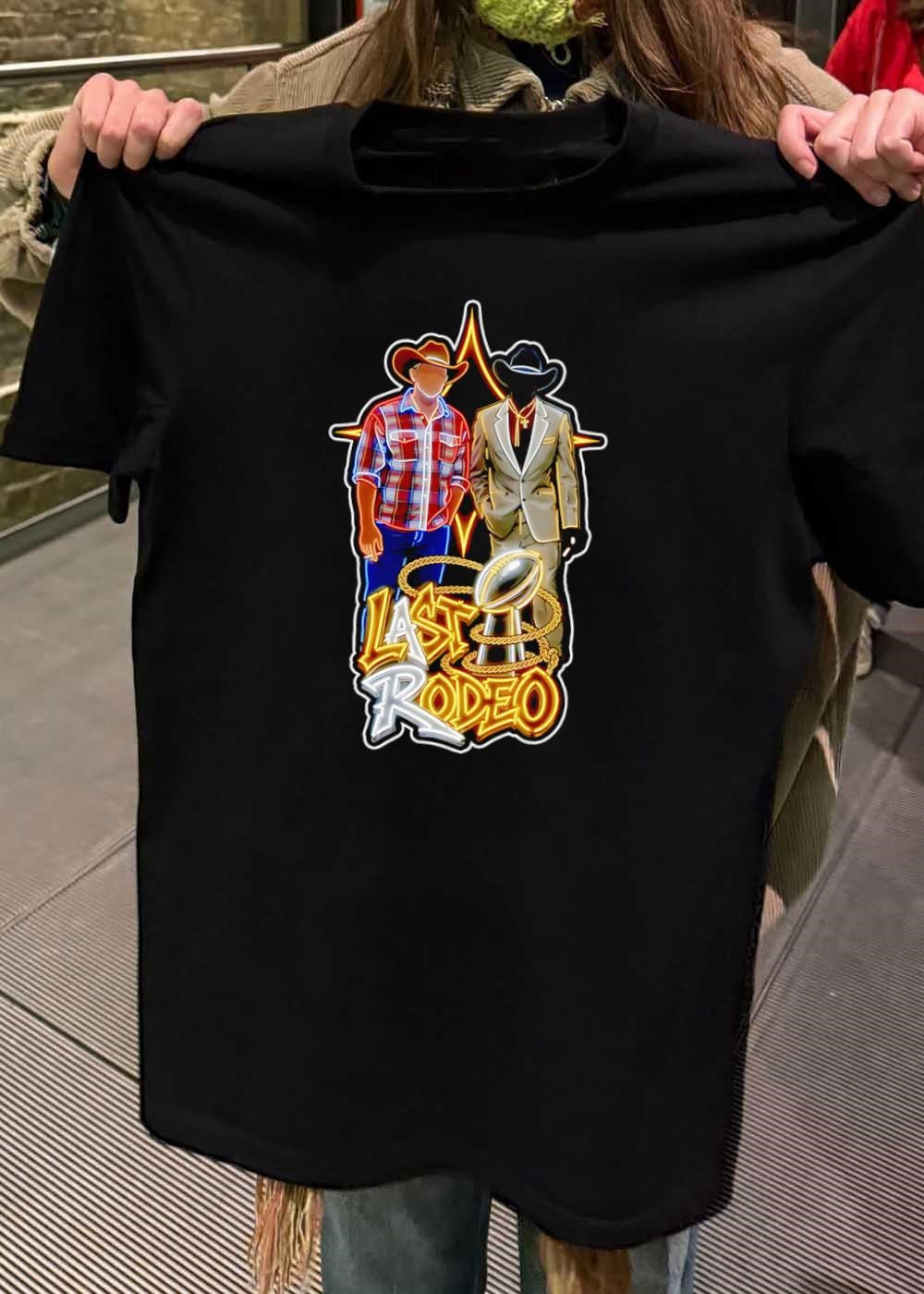 Last Rodeo Cowboy and Gentleman with Football Trophy Shirt