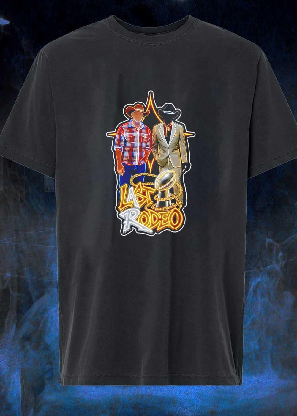 Last Rodeo Cowboy and Gentleman with Football Trophy Shirt