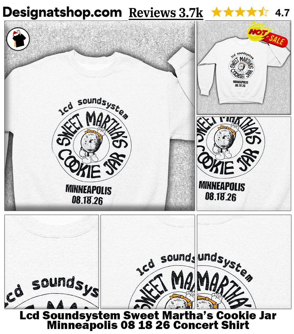 Lcd Soundsystem Sweet Martha’s Cookie Jar Minneapolis 08 18 26 Concert Shirt
