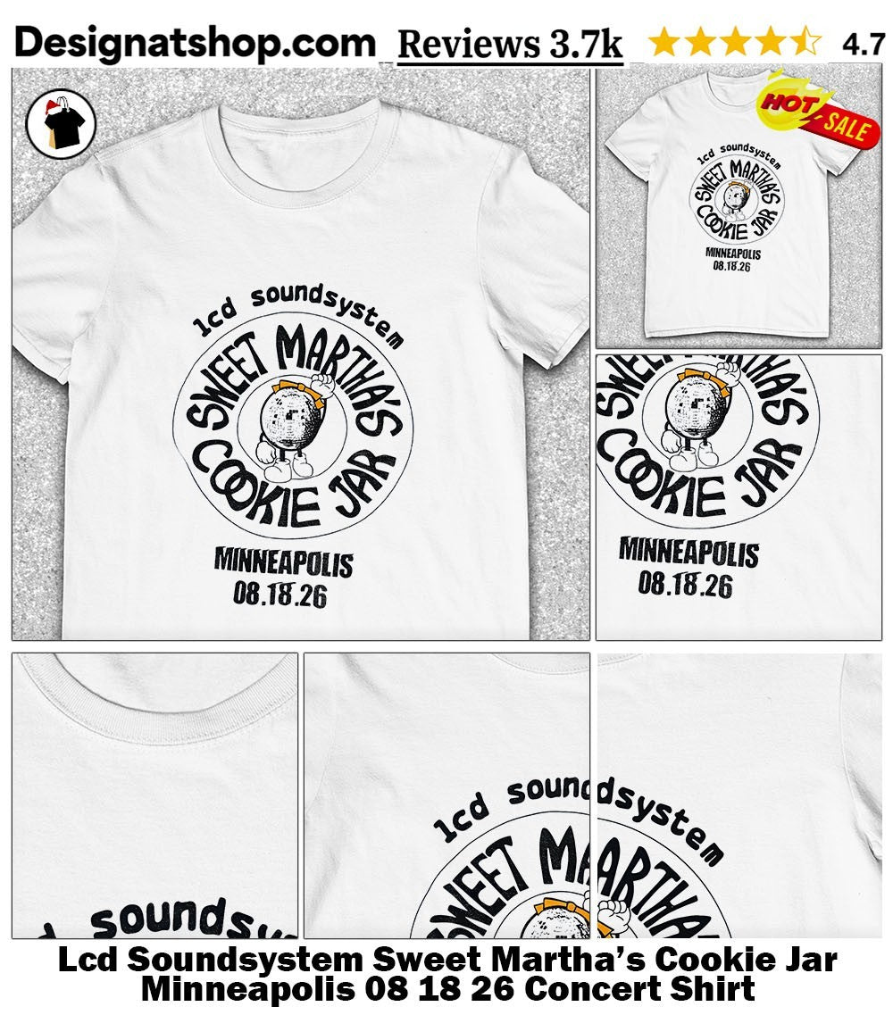 Lcd Soundsystem Sweet Martha’s Cookie Jar Minneapolis 08 18 26 Concert Shirt
