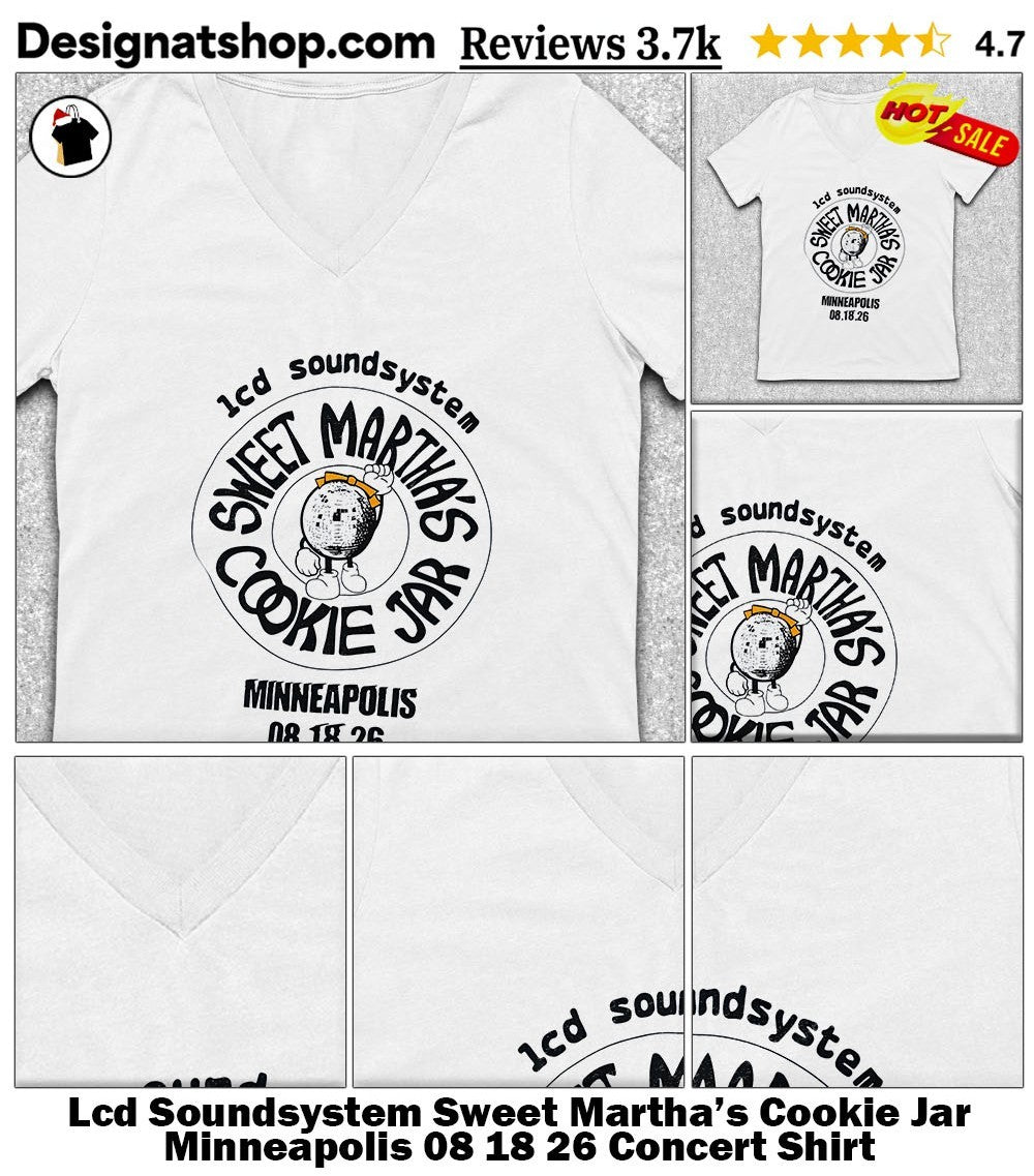 Lcd Soundsystem Sweet Martha’s Cookie Jar Minneapolis 08 18 26 Concert Shirt