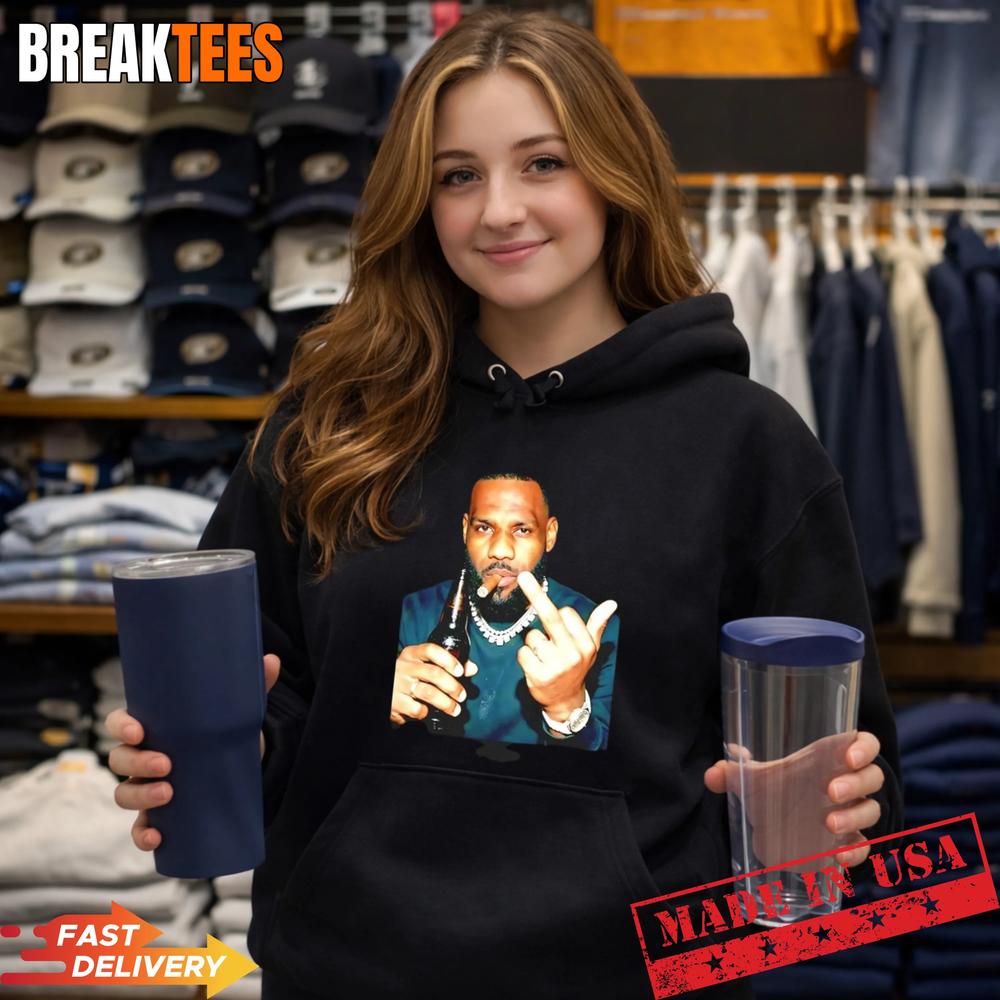 LeBron James middle finger NBA legend T-Shirt