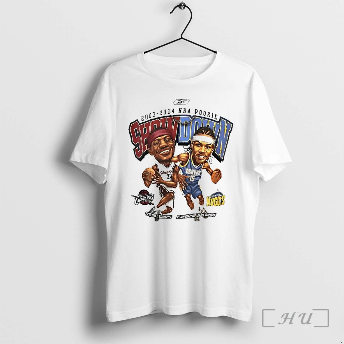 Lebron James Carmelo Anthony 2003 2004 Nba Pookie Showdown Caricature Tshirts Sweater