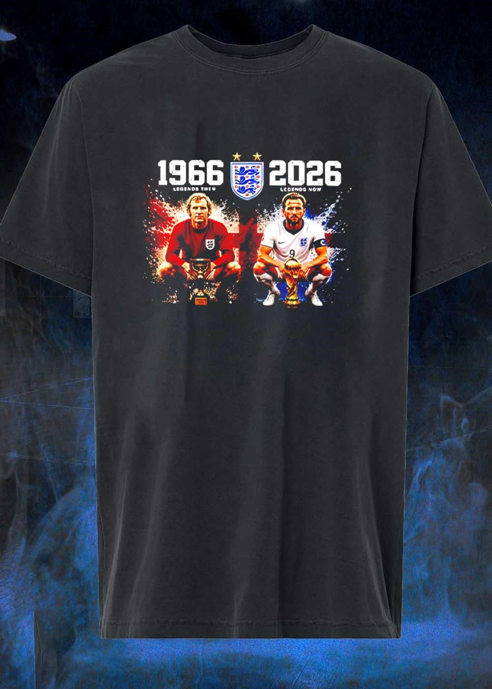 Legends Then and Now Bobby Moore Harry Kane England 1966 2026 Shirt