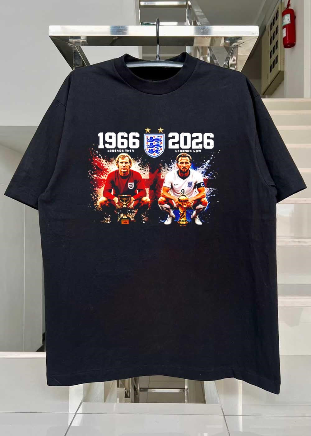 Legends Then and Now Bobby Moore Harry Kane England 1966 2026 Shirt
