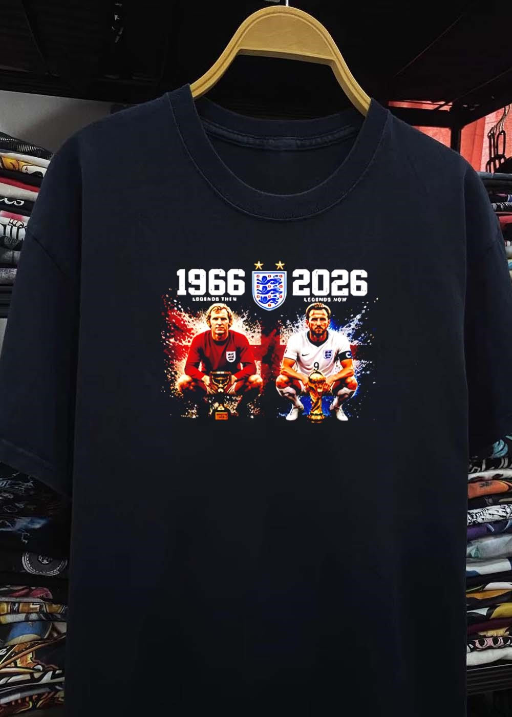 Legends Then and Now Bobby Moore Harry Kane England 1966 2026 Shirt