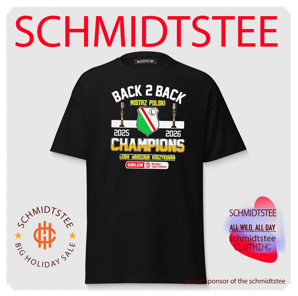 Legia Warsaw Basketball 2025 2026 Polish Champions Back 2 Back shirt