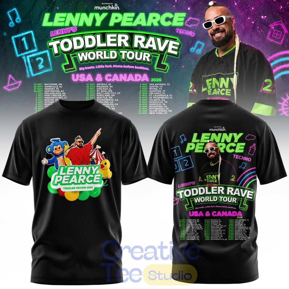 Lenny Pearce Toddler Rave World Tour Limited 3D T-Shirt