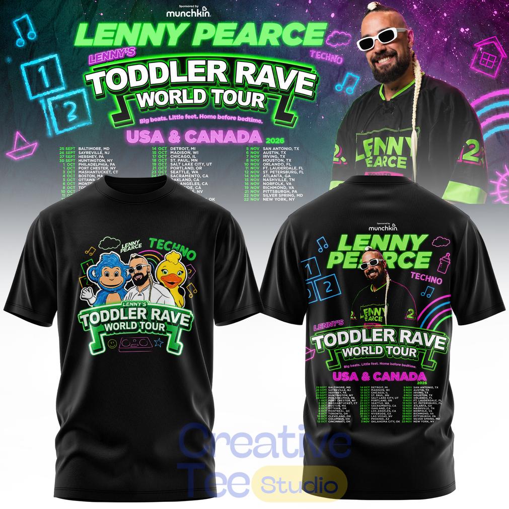 Lenny Pearce Toddler Rave World Tour Limited 3D T-Shirt