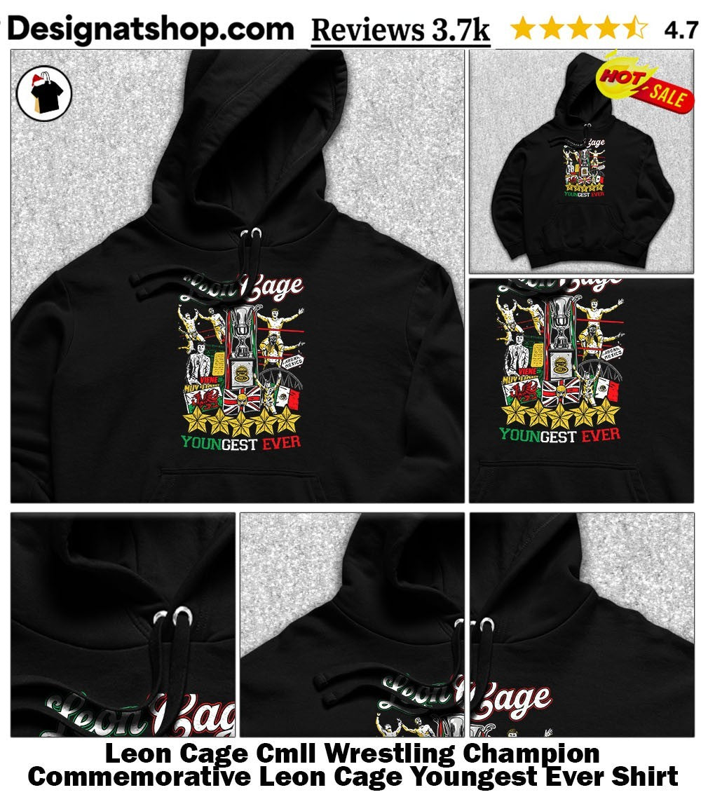 Leon Cage Cmll Wrestling Champion Commemorative Leon Cage Youngest Ever Shirt