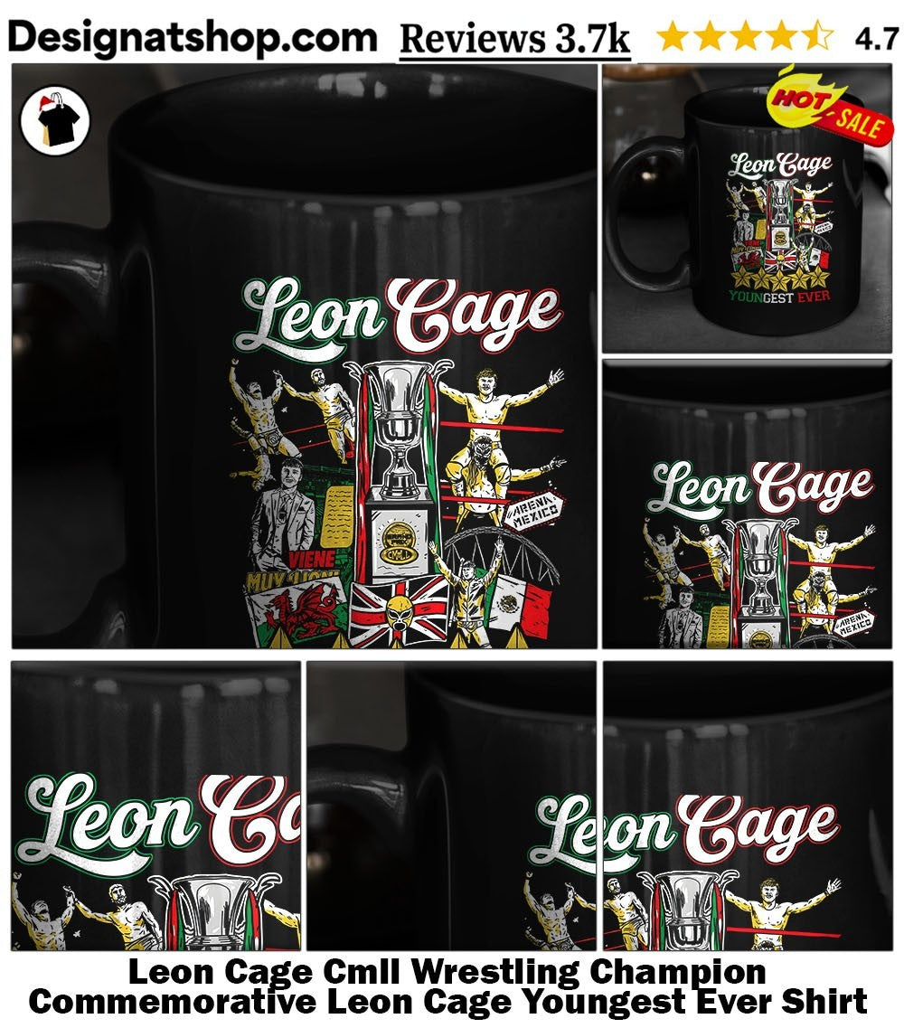 Leon Cage Cmll Wrestling Champion Commemorative Leon Cage Youngest Ever Shirt