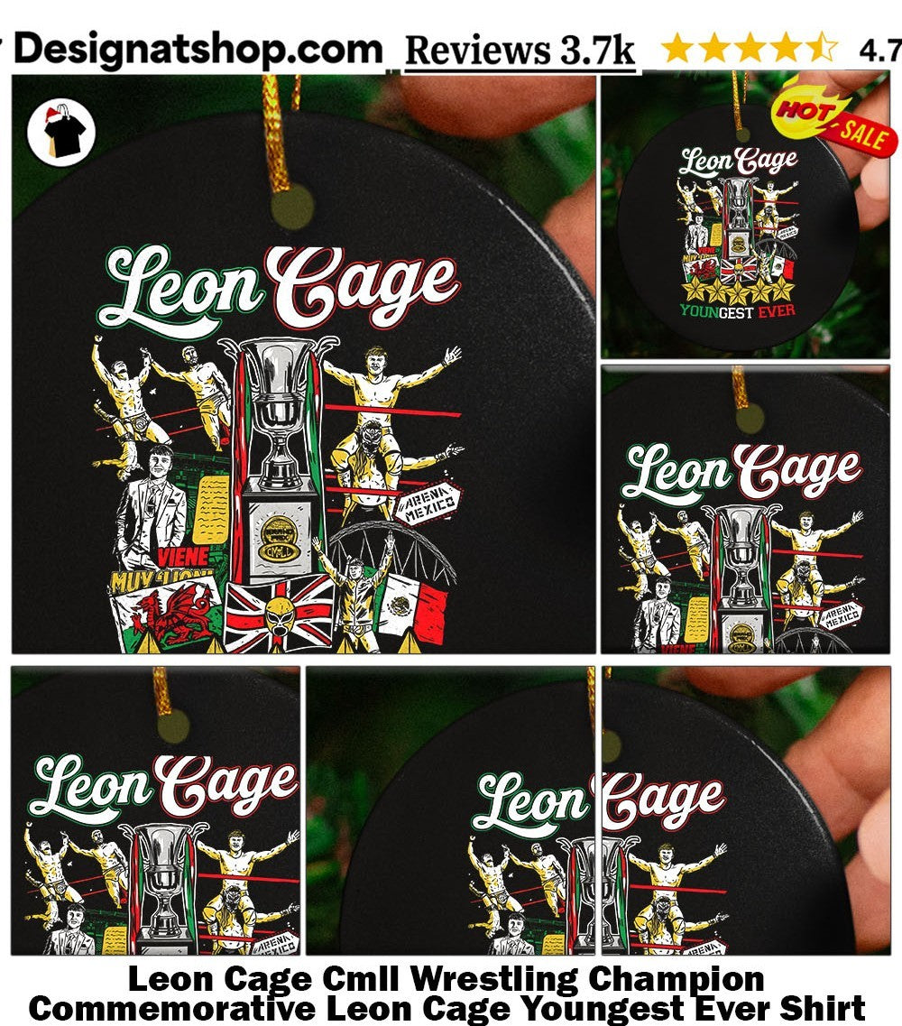 Leon Cage Cmll Wrestling Champion Commemorative Leon Cage Youngest Ever Shirt