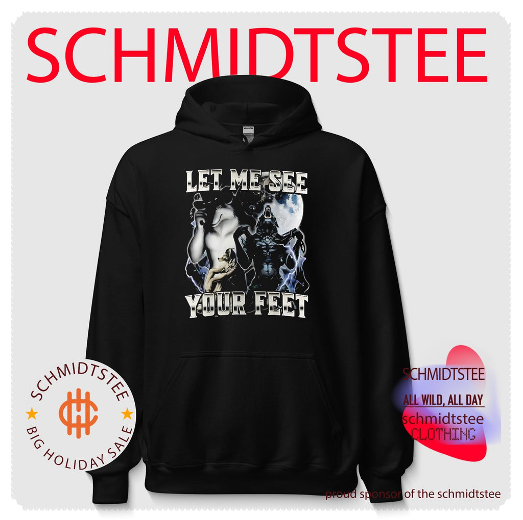 Let me see your feet wolf meme shirt