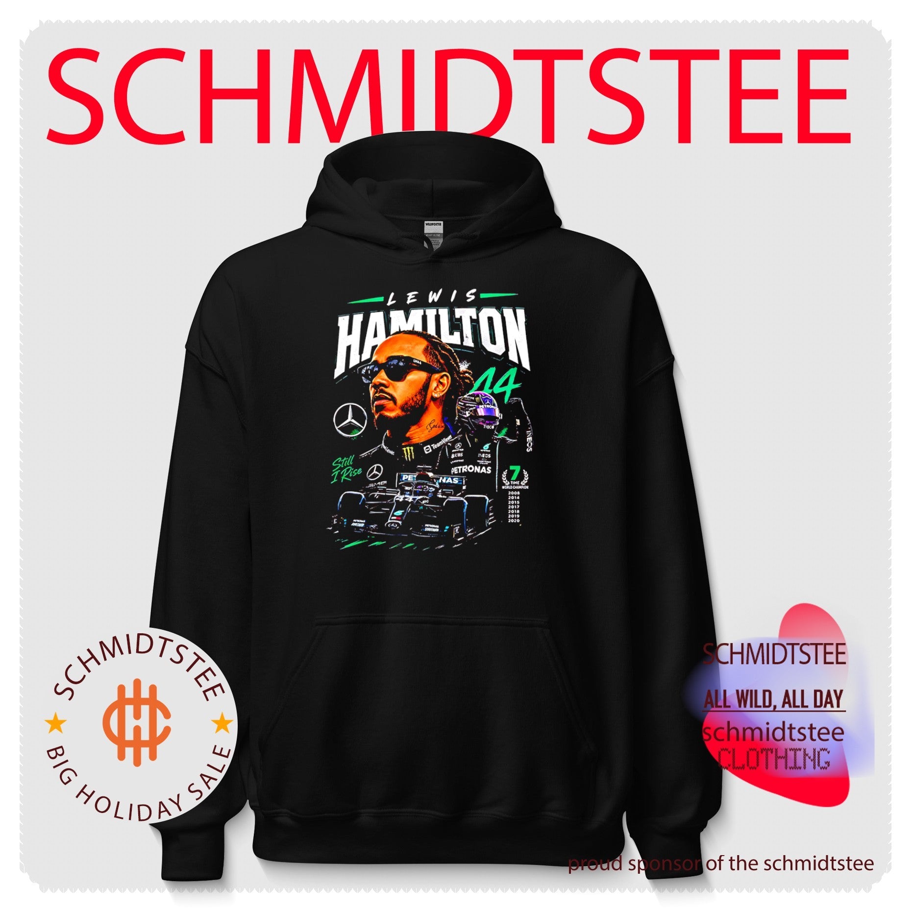 Lewis Hamilton Mercedes F1 Still I Rise 7 Time World Champion shirt