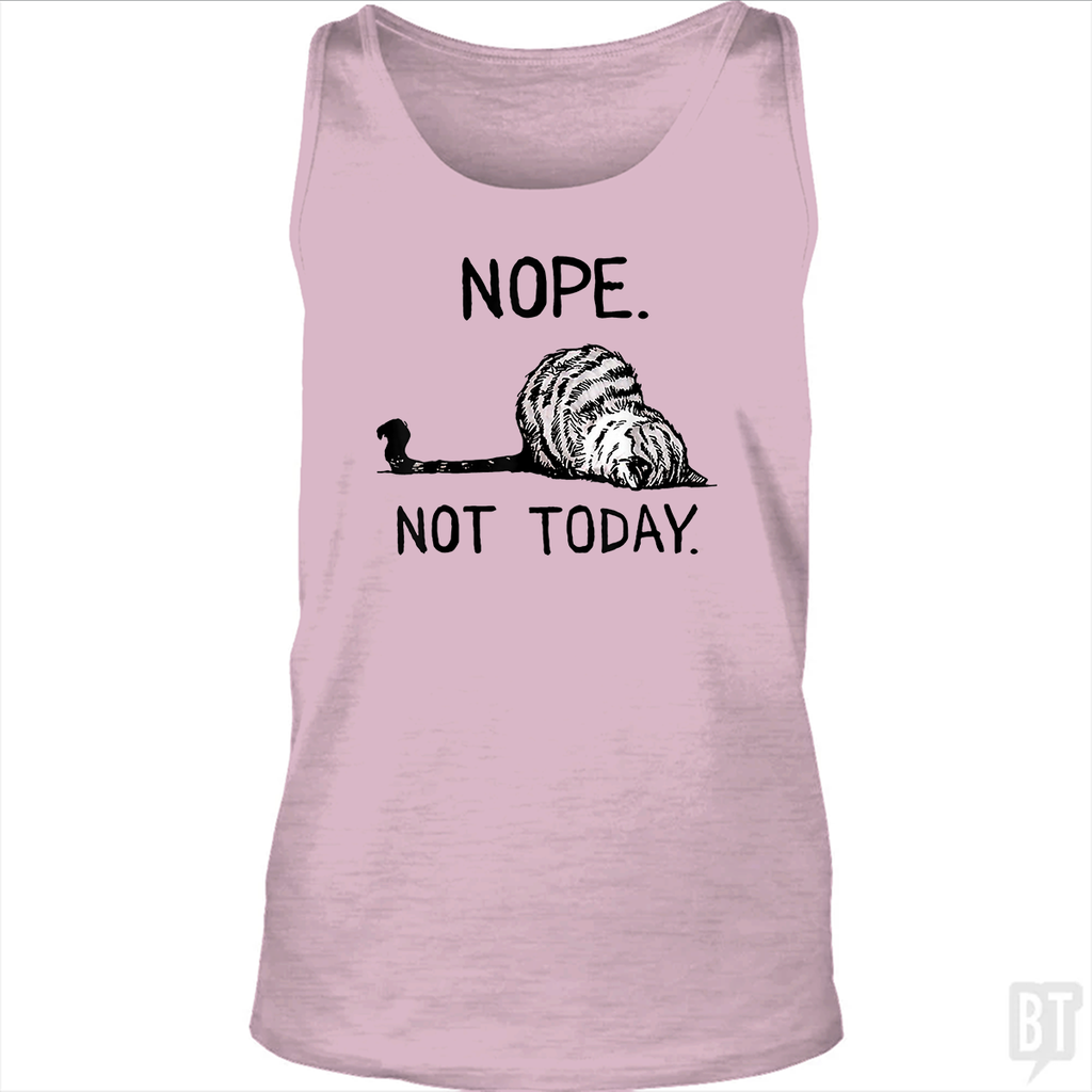 Nope Not Today Cat Tank Top