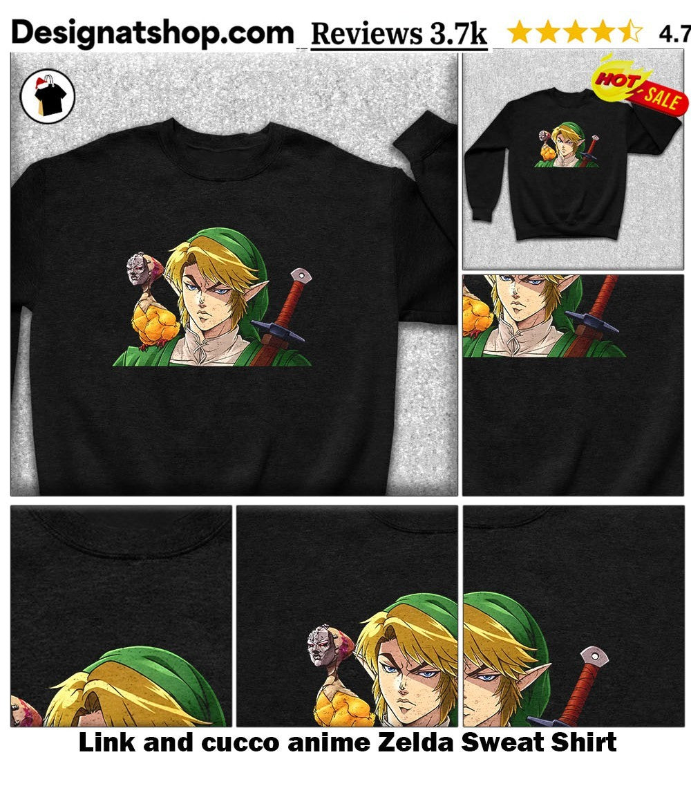 Link and cucco anime Zelda shirt