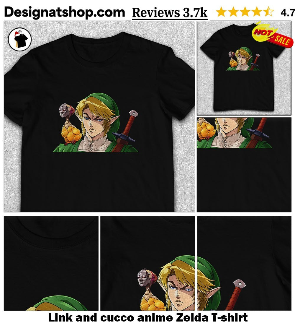 Link and cucco anime Zelda shirt