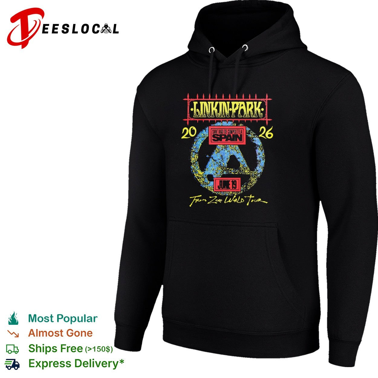 Linkin Park From Zero World Tour 2026 Santiago de Compostela Spain shirt