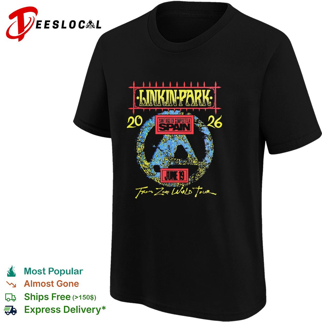 Linkin Park From Zero World Tour 2026 Santiago de Compostela Spain shirt