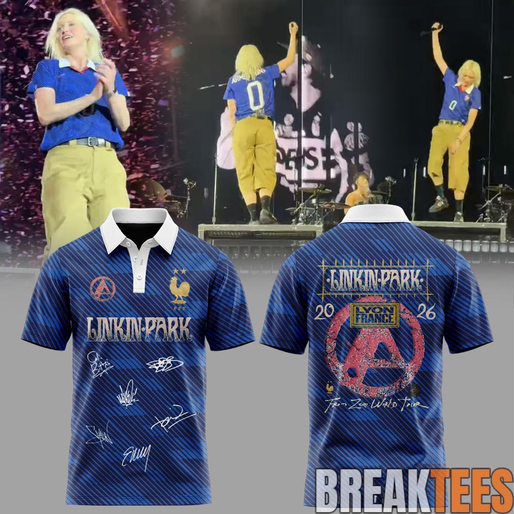 Linkin Park x From Zero World Tour 2026 Vive la FRANCE Polo
