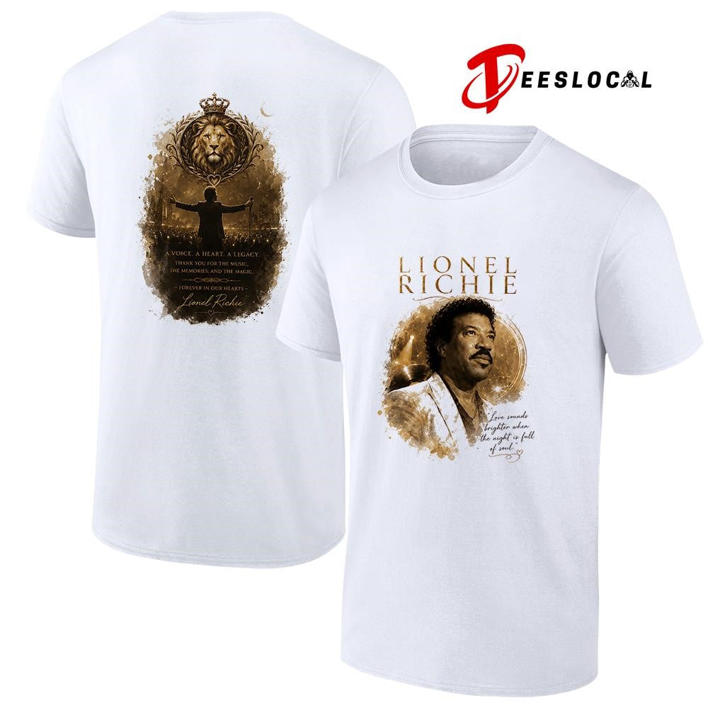 Lionel Richie love sounds brighter when the night is full of soul shirt