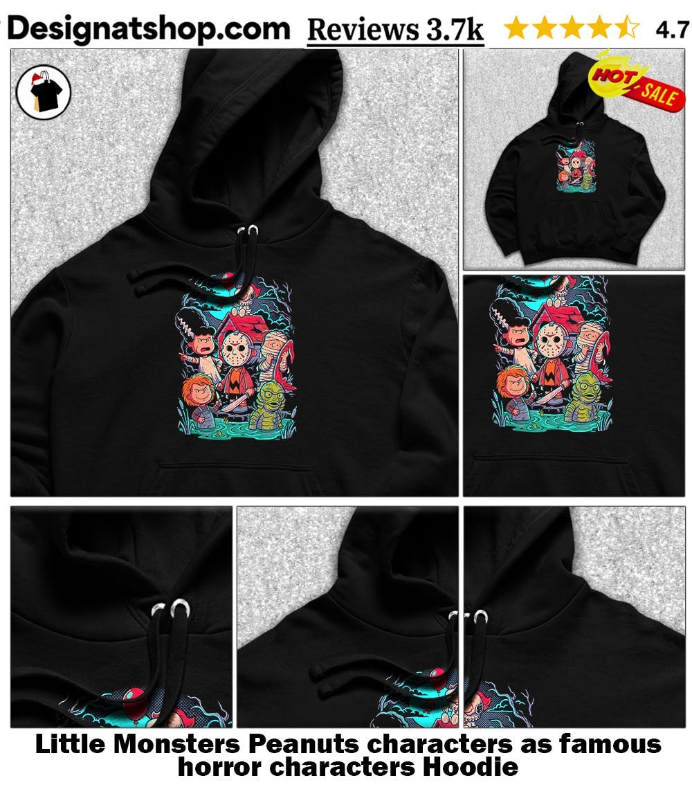 Little Monsters Peanuts characters as famous horror characters shirt